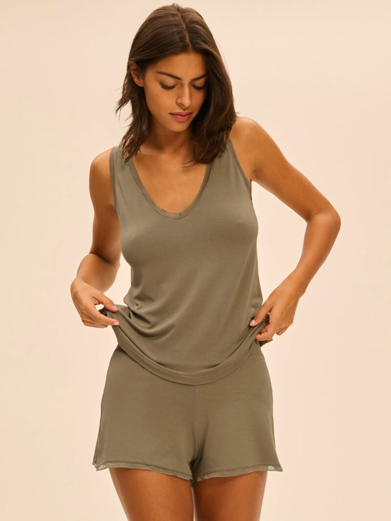 Cengizakturk Clay Green Stylish Top – Lightweight & Versatile - Image 3