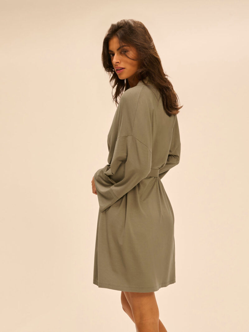 Cengizakturk Clay Green Kimono – Lightweight & Elegant Cover-Up - Image 5