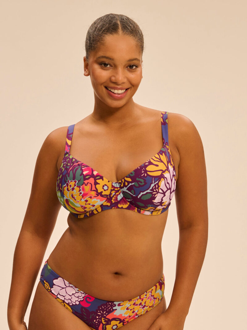 Cengizakturk Bloom Print Underwired Bikini Top – Support & Style