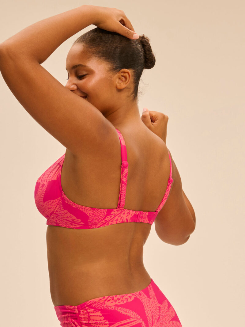 Cengizakturk Bright Rose Print Underwired Bikini Top – Supportive & Stylish - Image 2