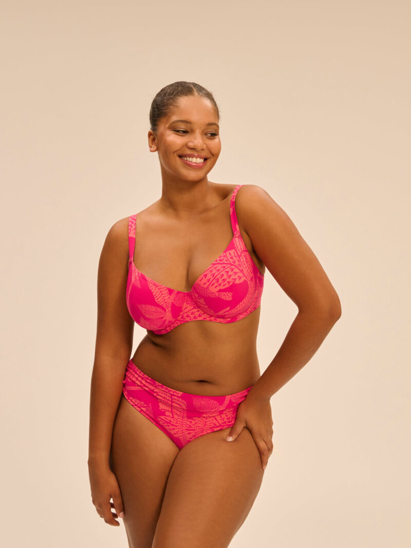 Cengizakturk Bright Rose Print Underwired Bikini Top – Supportive & Stylish - Image 3