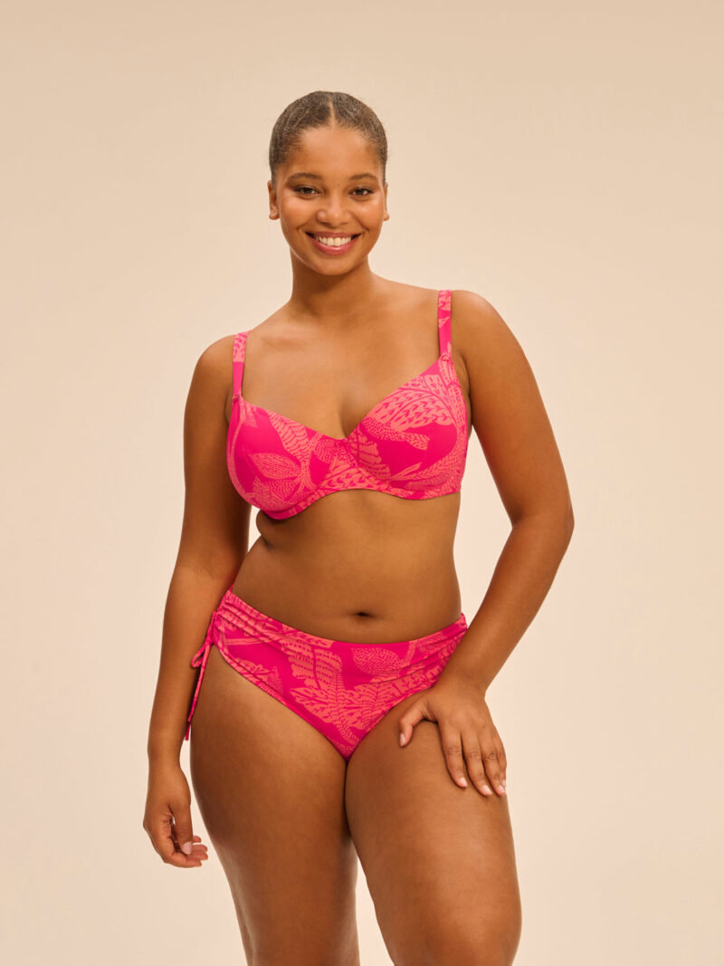 Cengizakturk Bright Rose Print Underwired Bikini Top – Supportive & Stylish - Image 4